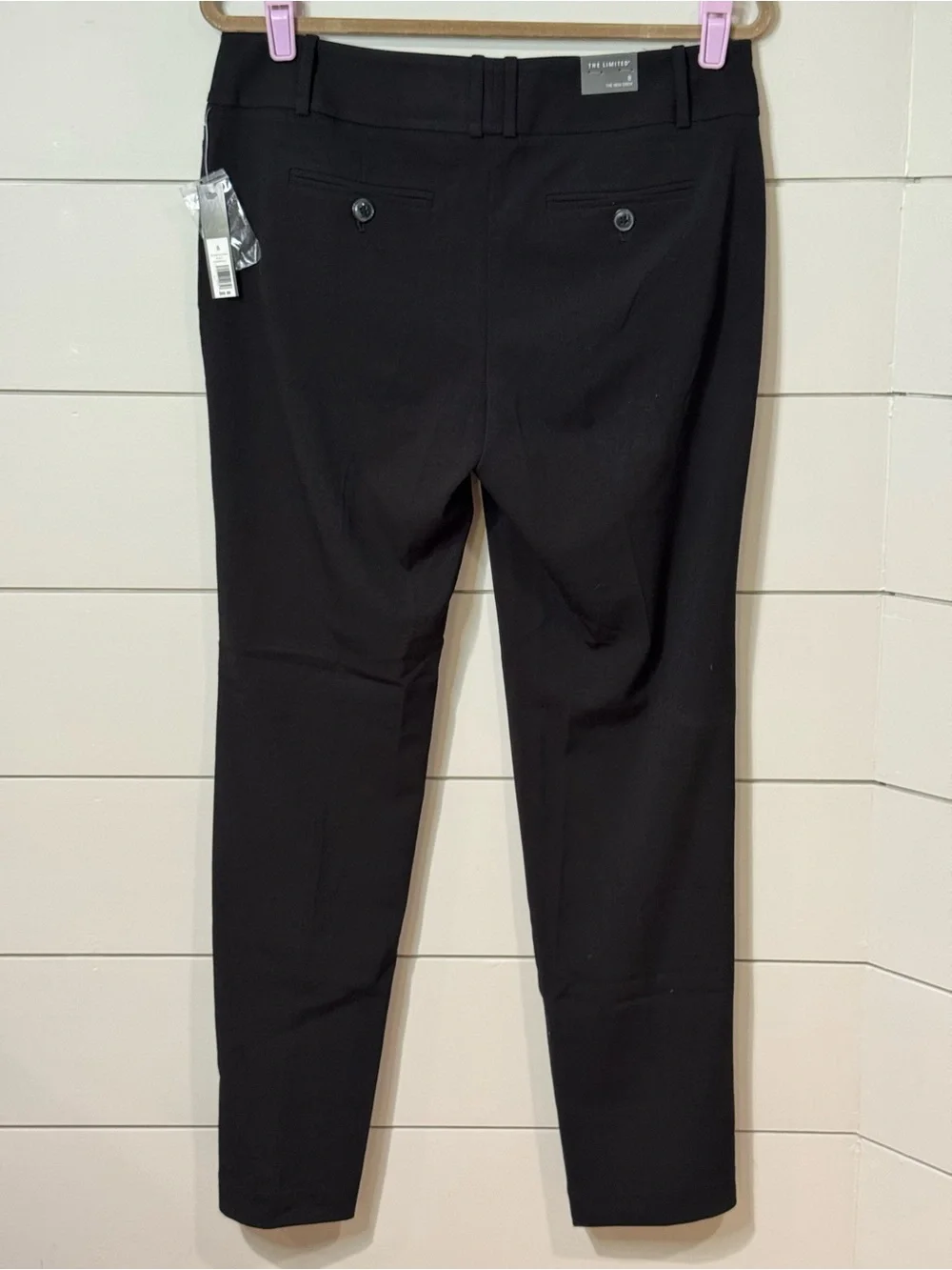 NEW The Limited The New Drew Black Pull-On Straight-Leg Dress Pants Size 8 - Picture 5 of 8